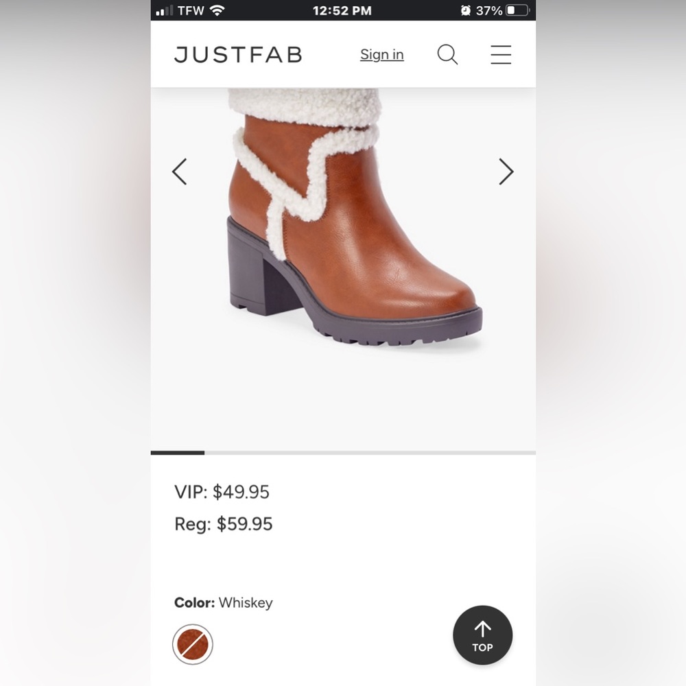 JF NWOT slip on faux fur top chunky heel boots - Picture 4 of 14